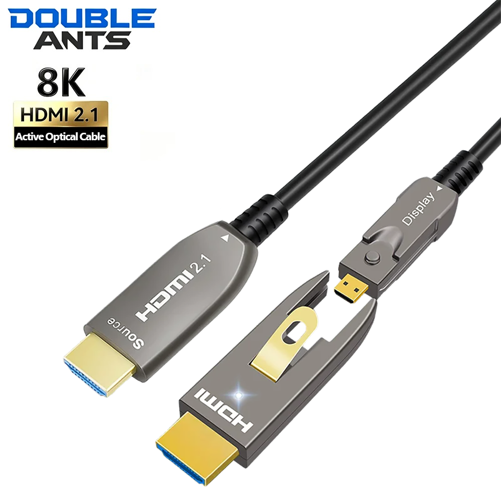 Hdmi Cable 2.1 - 8K Abnehmbares Glasfaser-HDMI-2.1-Kabel 48Gbps Hochgeschwindigkeits-HDMI-AOC-Kabel für