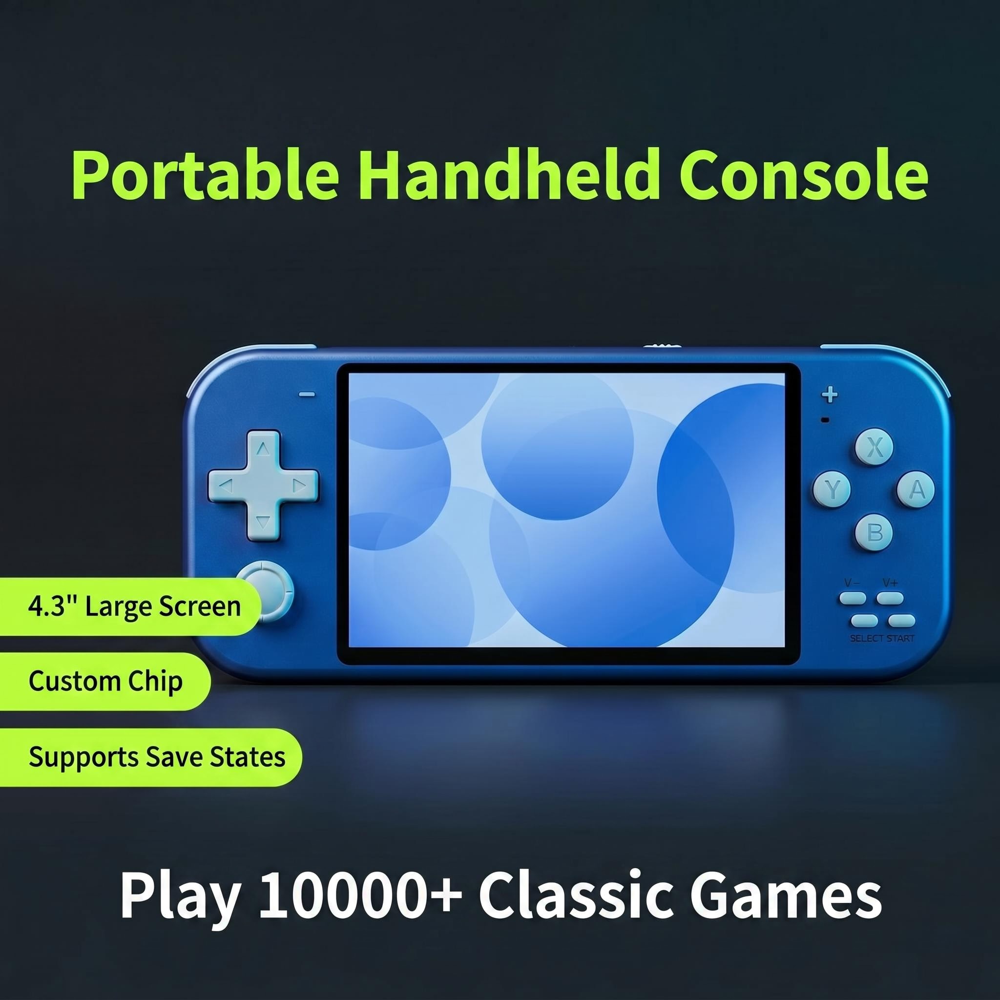 Gaming Console Gs5 - Tragbares Linux-Gaming-Gerät, Handheld-Spielekonsole, Retro-Gaming-Gerät, Handheld-Spielkonsole