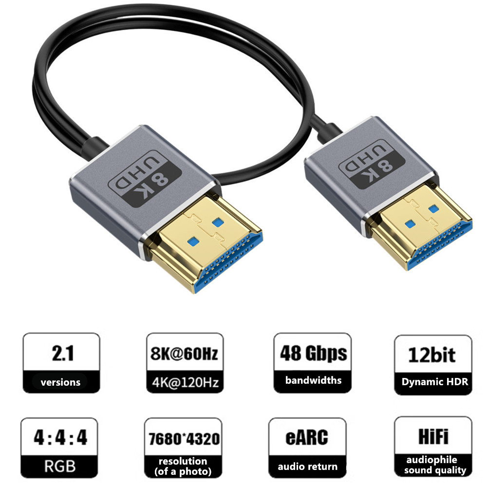 Hdmi Cable 2.1 - Koaxiales HDMI 8K HDMI 2.1 Kabel