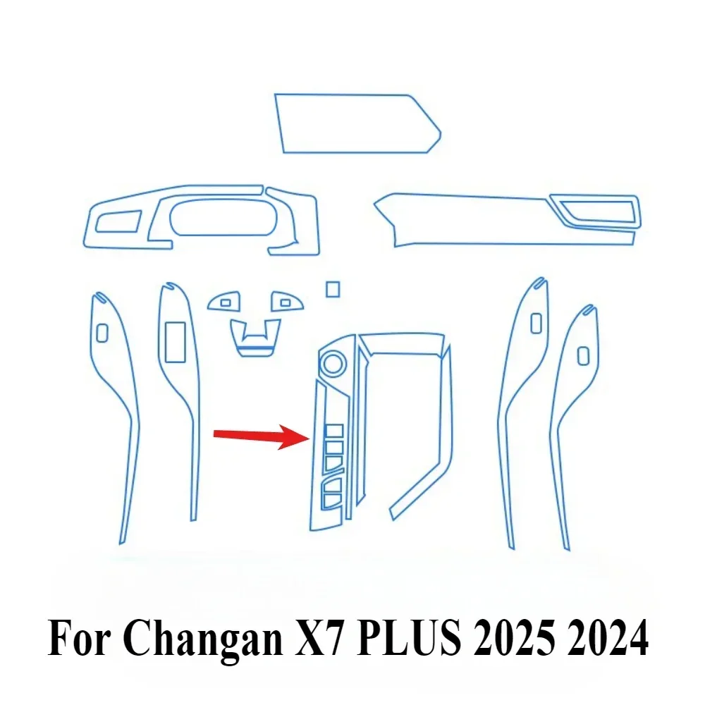 Gaming Console X7 - Schutzfolie für Changan X7 PLUS 2025