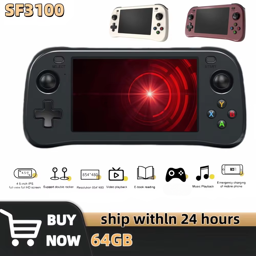 Gaming Console X7 - SF3100 Retro Handheld-Videospielkonsole Klassische Spiele Taschenspieler