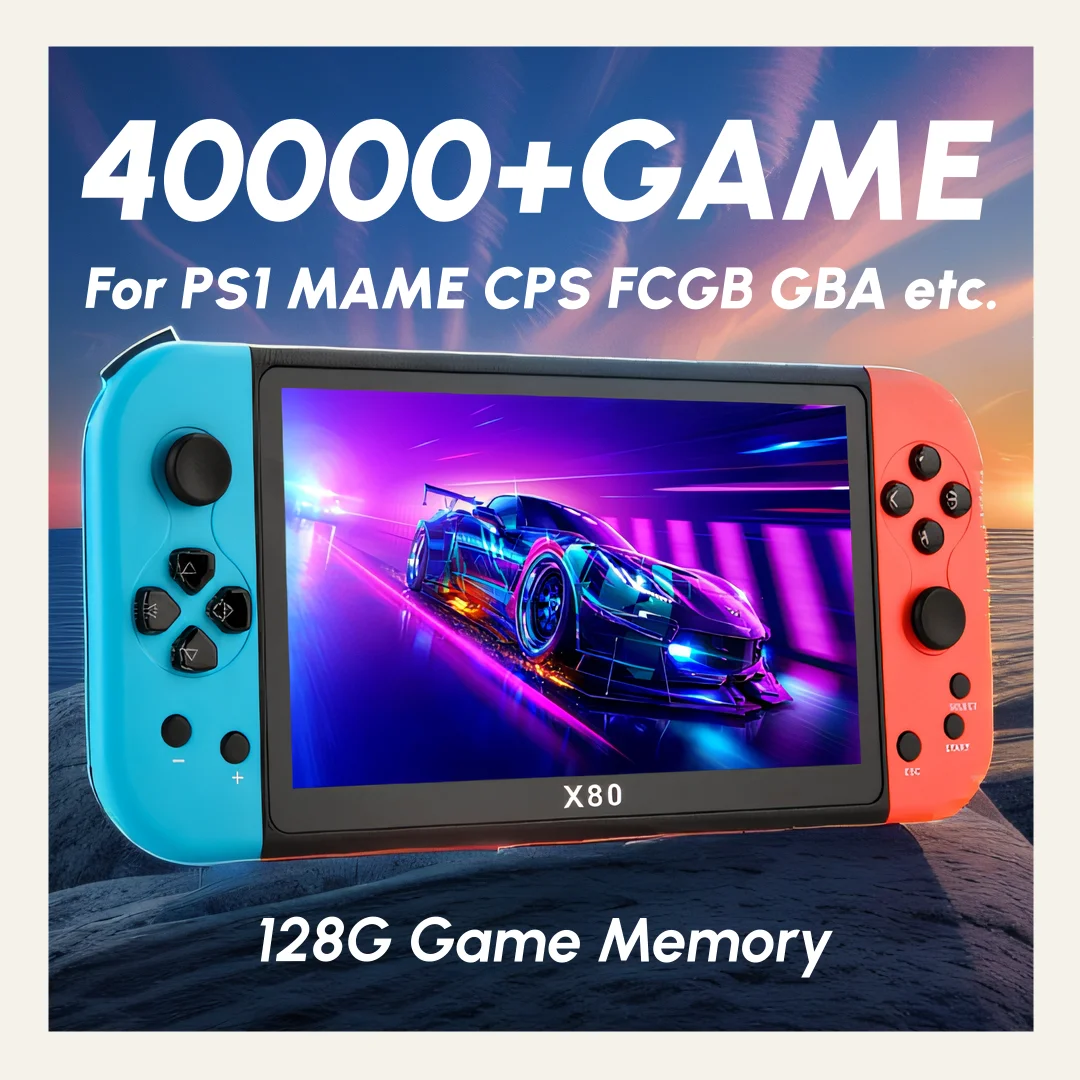 Gaming Console X7 - Erleben Sie Retro Gaming X80 Handheld-Konsole