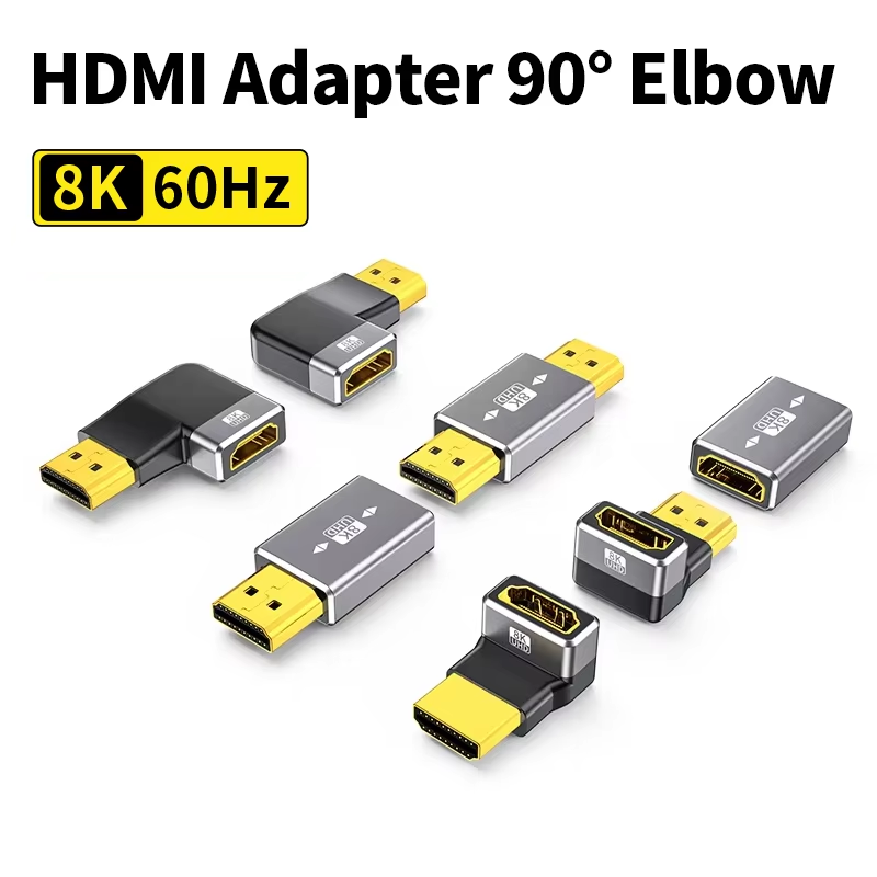 Hdmi Cable 2.1 - 8K HDMI 2.1 Kabeladapter 90 Grad