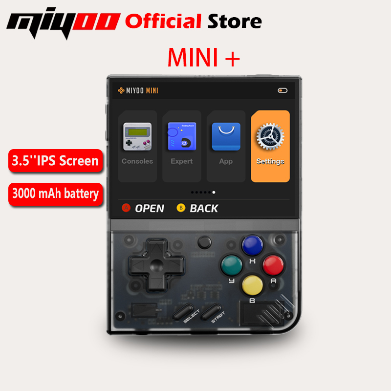 Gaming Console Car - MIYOO Mini Plus Tragbare Retro-Handspielkonsole 3,5-Zoll-IPS-HD-Bildschirm