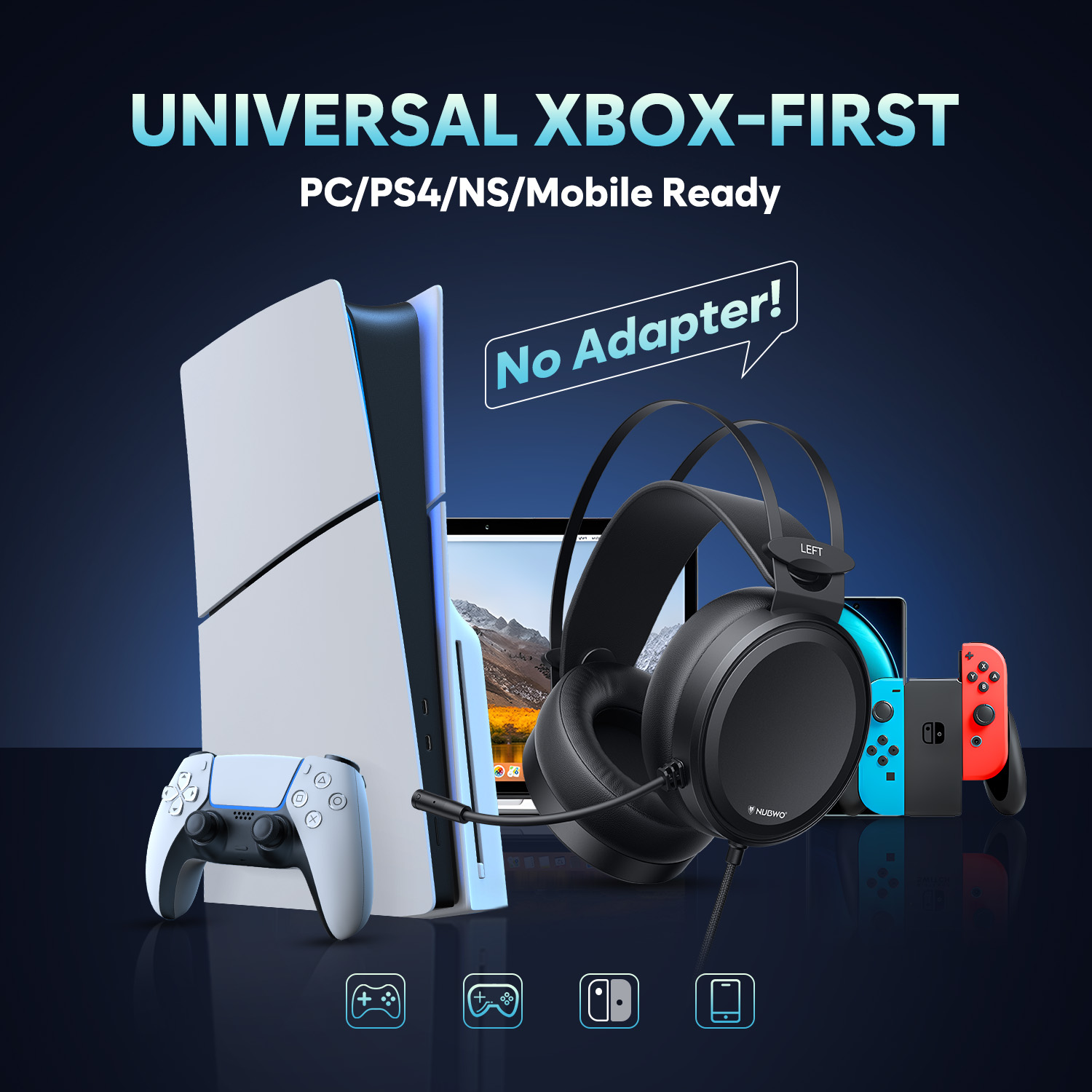 NUBWO Kabelgebundene Over-Ear- – Gaming Console Xbox One Bewertung und Preis
