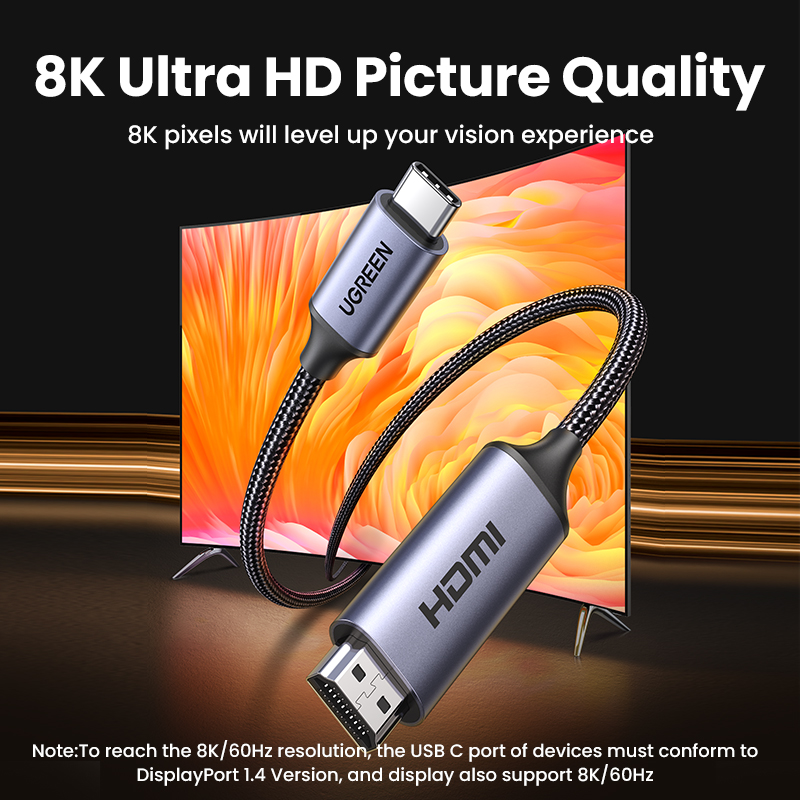 USB C auf 4K 8K HDMI-kompatibl – Hdmi Cable 2.1 Bewertung und Preis