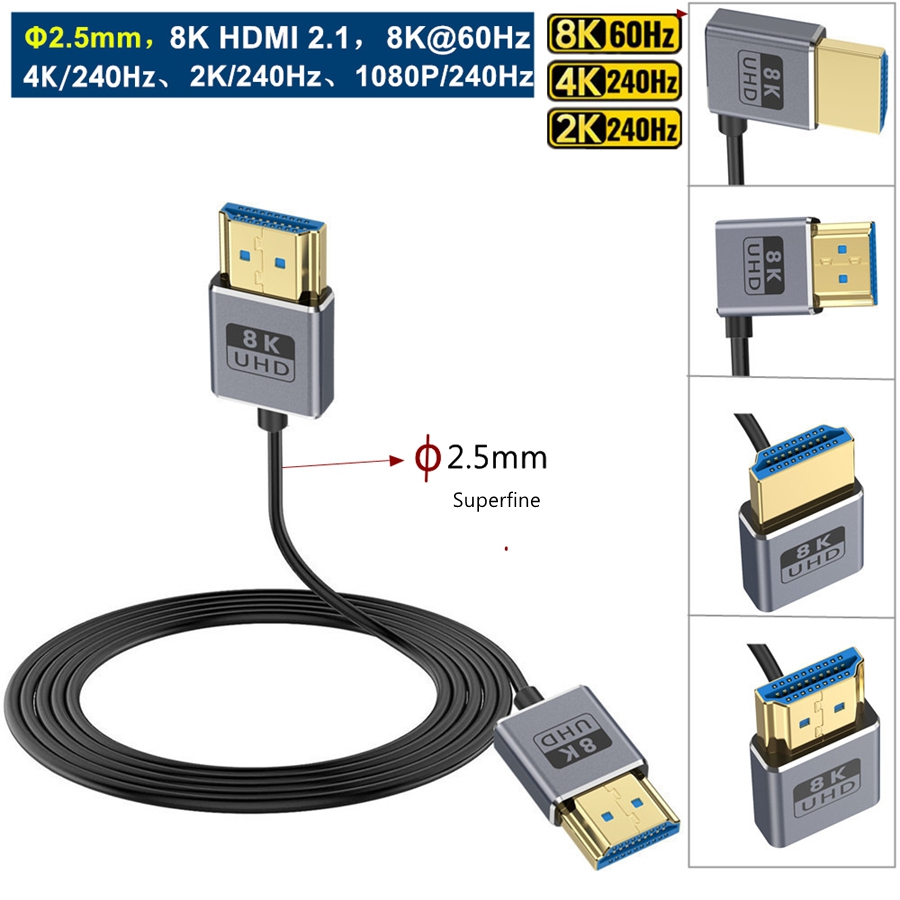 Koaxiales HDMI 8K HDMI 2.1 Kab – Hdmi Cable 2.1 Bewertung und Preis
