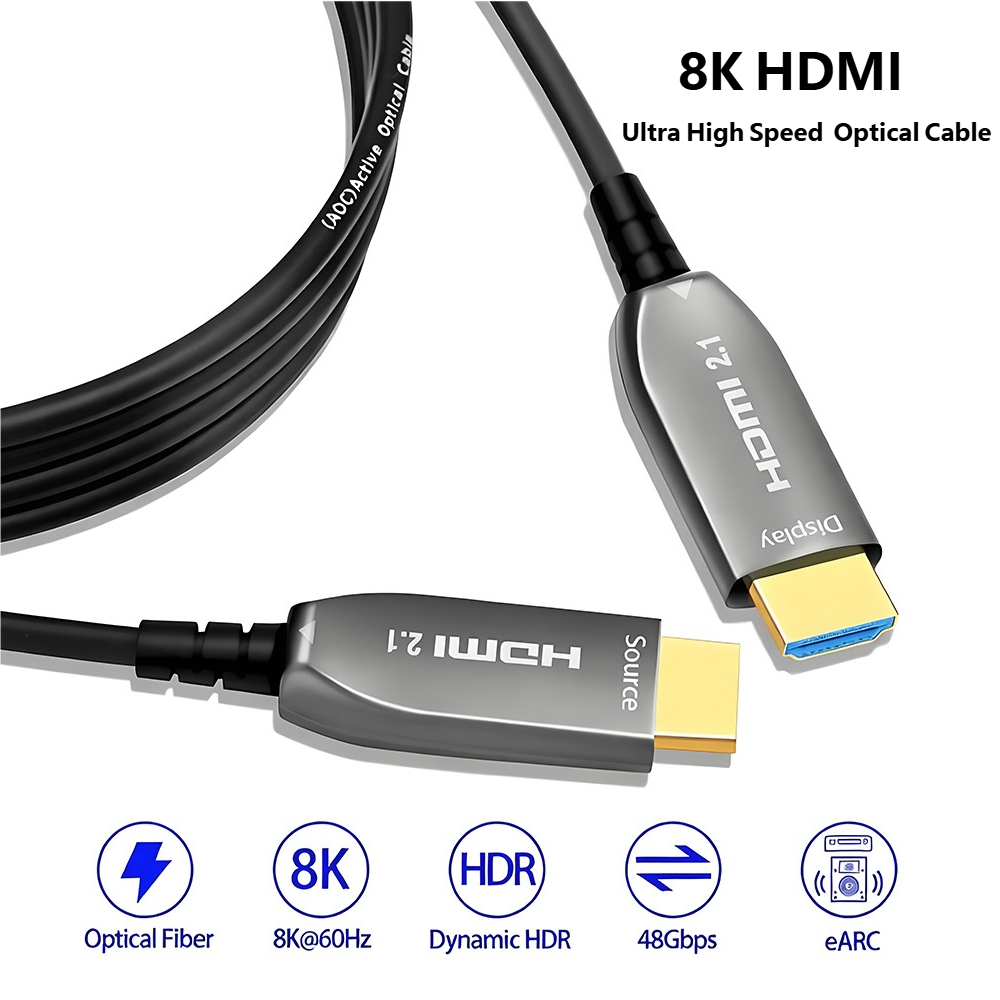 HDMI 2.1 Glasfaserkabel für Gr – Hdmi Cable 2.1 Bewertung und Preis