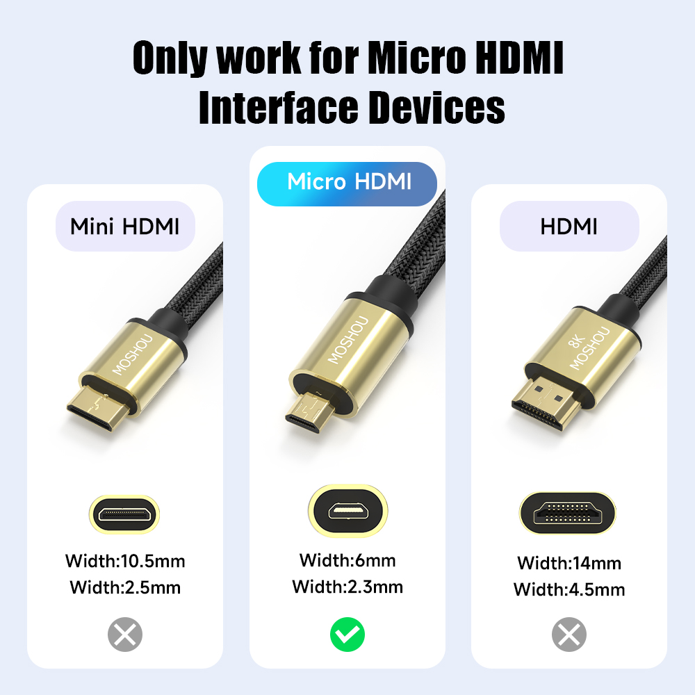 Micro HDMI zu HDMI-kompatibel  – Hdmi Cable 2.1 Bewertung und Preis