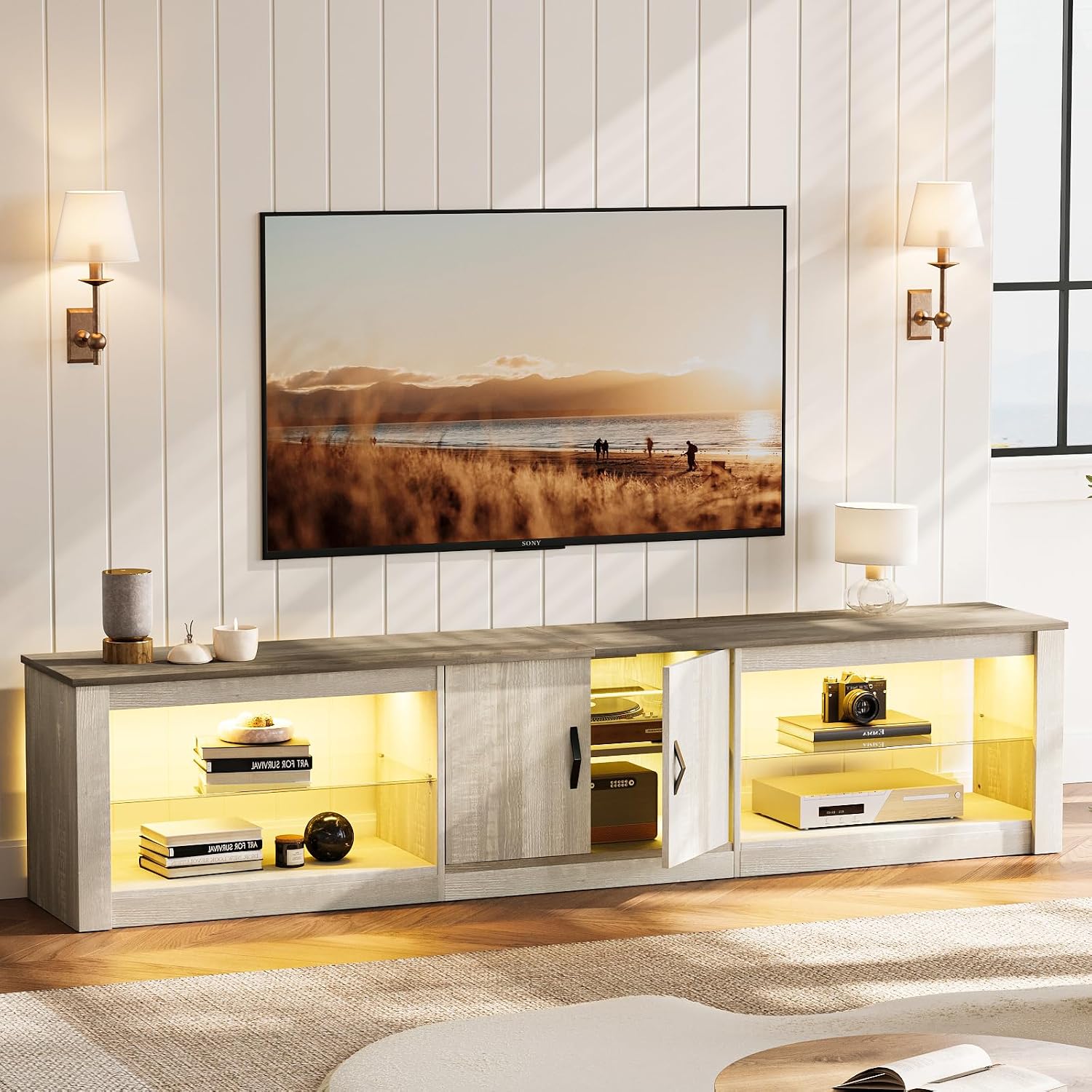 80-Zoll-TV-Ständer für 75-86-Z – Gaming Console Tv Stand Bewertung und Preis